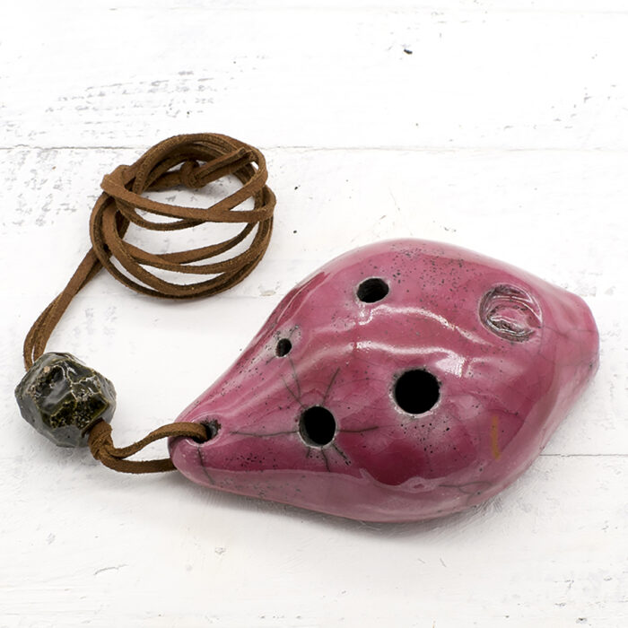 Ocarina a 4 fori raku - immagine 2