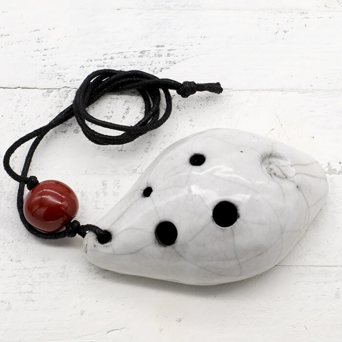 Ocarina a 4 fori raku - immagine 3