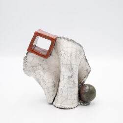 Fischietto astratto Raku